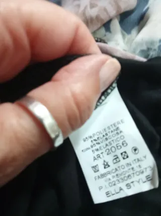 Abito floreale tg.42/44 manica 3/4