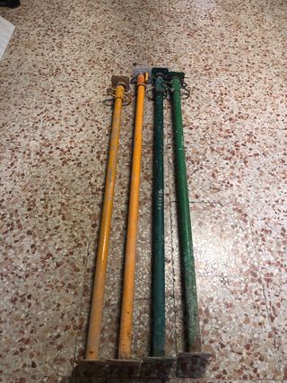 4 Puntales de obra metálicos 3 metros