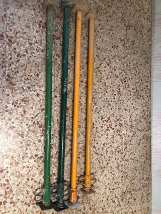 4 Puntales de obra metálicos 3 metros