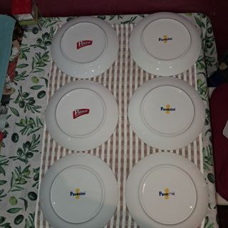 Set 6 piatti Pavesi pubblicitari