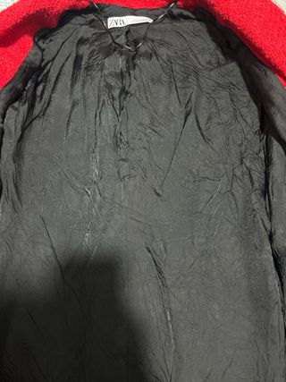 Abrigo Zara Rojo Talla S