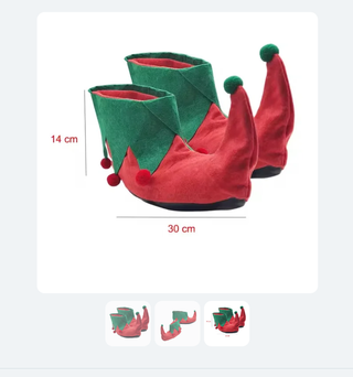 Zapatos Elfo Navidad para Adulto