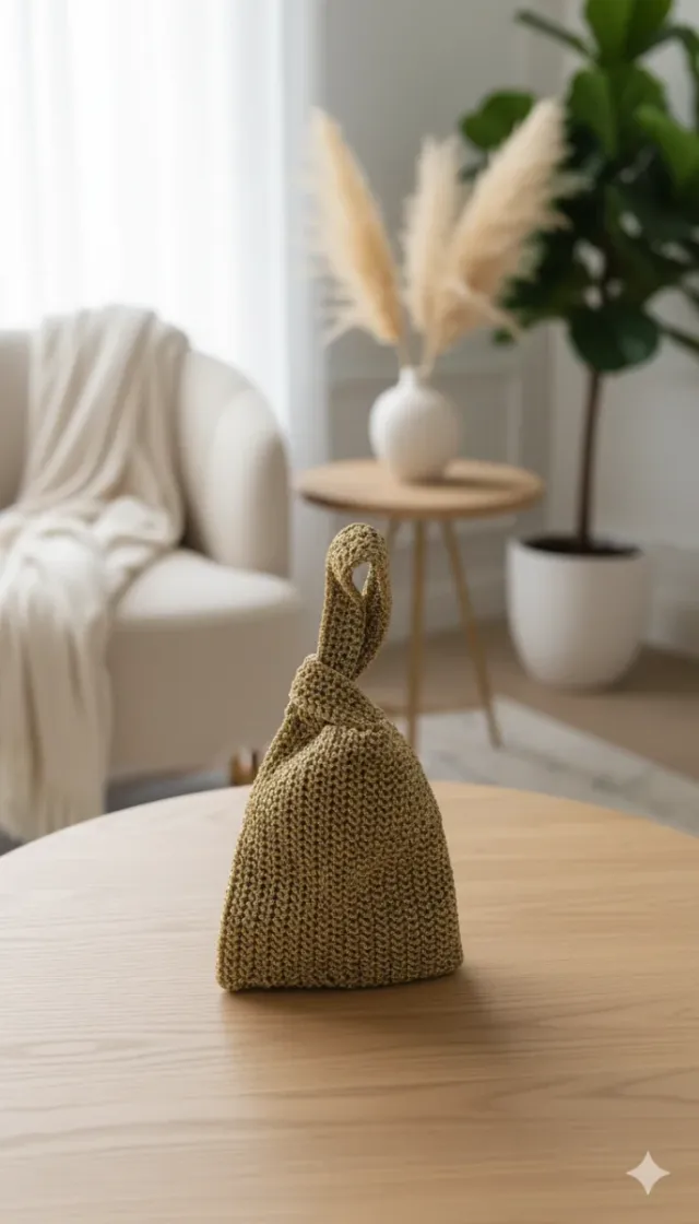 Bolso crochet artesanal único.