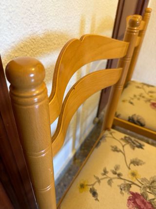 2 SILLAS ANTIGUAS PINO MADERA MACIZA