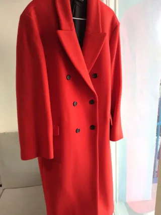 Abrigo ZARA Lana Oversize XS