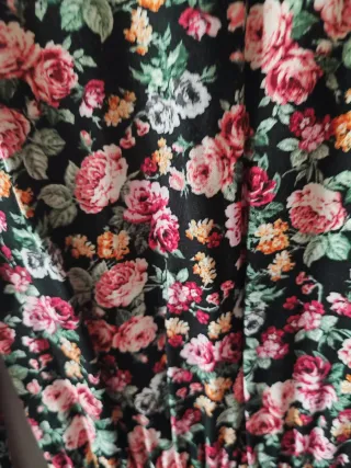 Vestido largo estampado floral Stradivarius