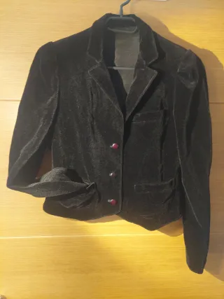 Americana negra mujer terciopelo