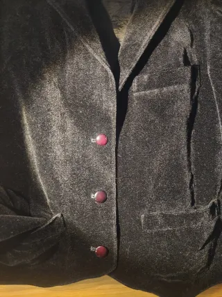 Americana negra mujer terciopelo