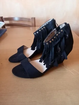 Sandalias negras mujer talla 38