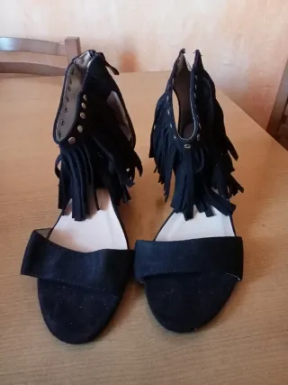 Sandalias negras mujer talla 38