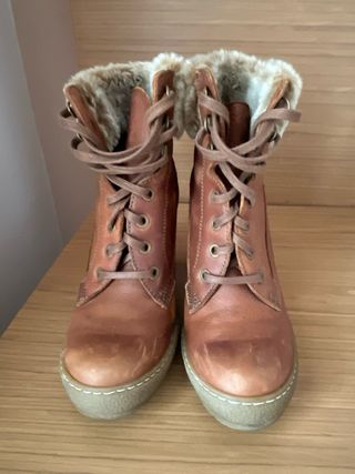 Botas Panama Jack Marrones Tacon