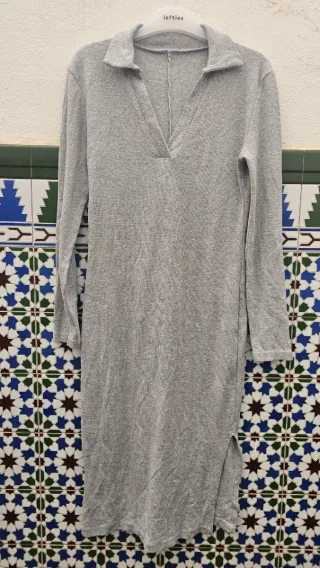Vestido gris, talla única