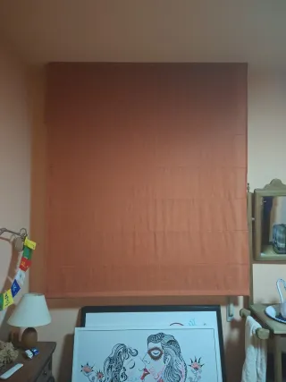 Cortina a rullo arancione