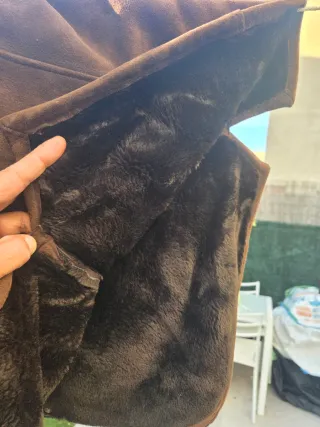 Abrigo de Invierno de Ante Genuino