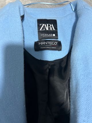 Abrigo Zara Azul Talla M