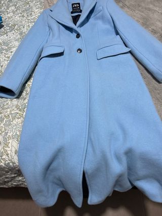 Abrigo Zara Azul Talla M