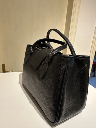 Borsa vera pelle Made in Florence Nera nuova