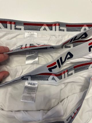 Lote 3 Slips Fila Gris y Blanco