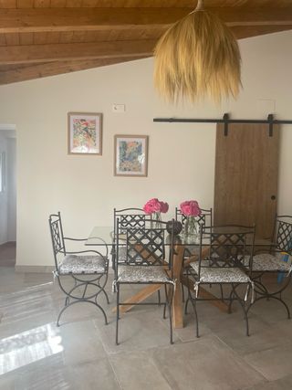 6 Sillas Forja con Cojines Diseño