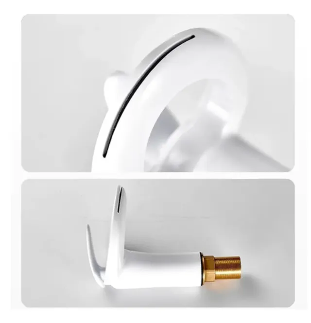 Grifo Cascada Blanco Frío/Caliente