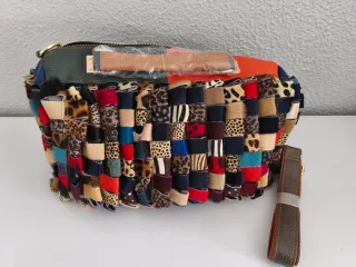 Bolso piel patchwork señora