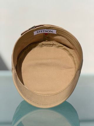 Gorra Stetson estilo militar beige