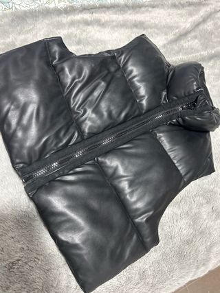 Chaleco Polipiel Corto Zara Talla M