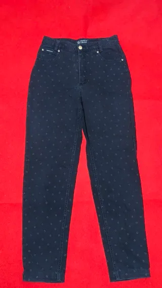 Pantalones Burberry Azul Marino Estampados