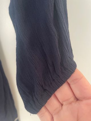 Vestido Azul Marino Bordado