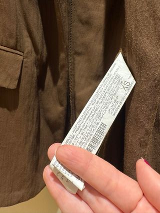 Americana Stradivarius marrón Talla XS