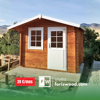 Caseta prefabricada 6,3m2 con Extras Incluidos