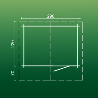 Caseta prefabricada 6,3m2 con Extras Incluidos