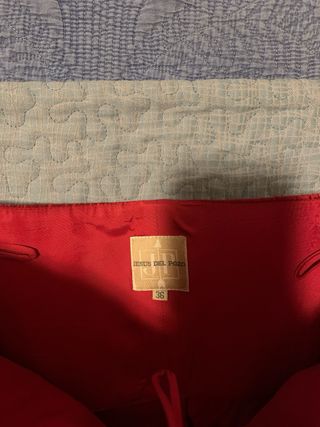 Vestido largo fiesta rojo.