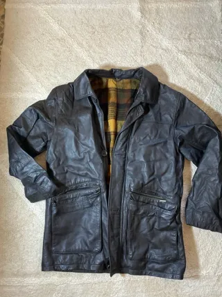 Chaqueta Cuero Vintage Aviador Retro Y2K