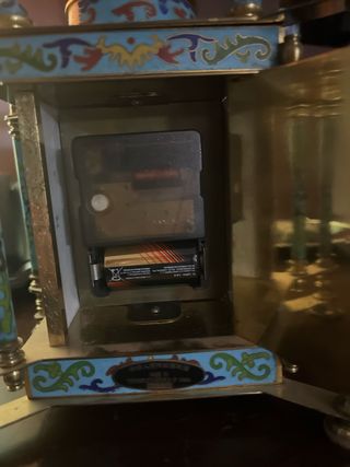 Reloj de mesa antiguo cloisonné