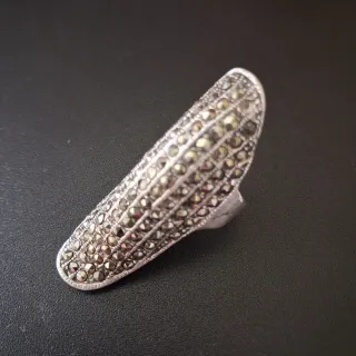 Gran Anillo Plata 925 con Marcasitas