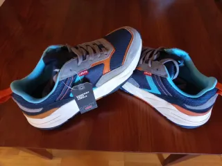 Zapatillas Levi's Hombre Azul/Gris/Naranja