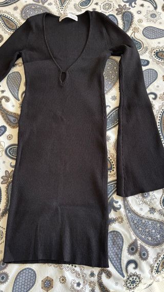 Vestido Bershka Negro Mini Talla XS