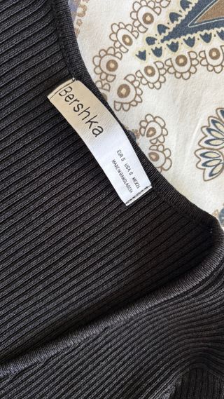 Vestido Bershka Negro Mini Talla XS