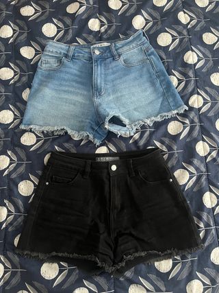 Shorts vaqueros desgastados M/38
