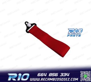 CINTA DE REMOLQUE ROJA EN TELA