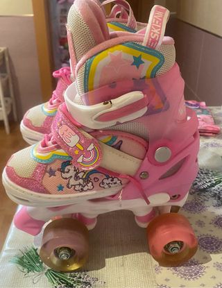 Patines niña 4 ruedas Talla 30-33 Unicornio