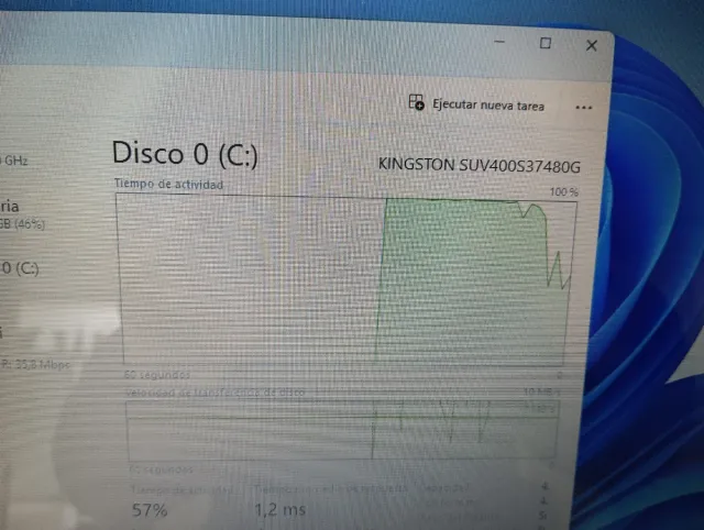Portátil HP Pavilion g6 i7 8GB RAM 500GB SSD