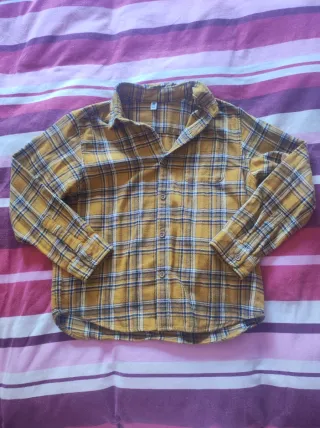Camisa cuadros niño 7-8 años