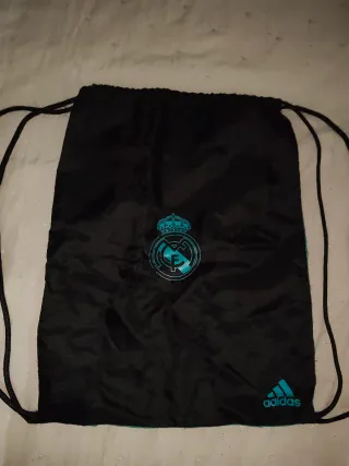 Mochila Real Madrid Adidas Negra y Turquesa