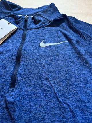 Sudadera Nike Running Media Cremallera Azul