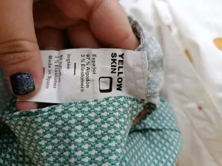 Camisa estampada verde