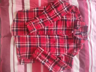 Camisa cuadros niño 7-8 años