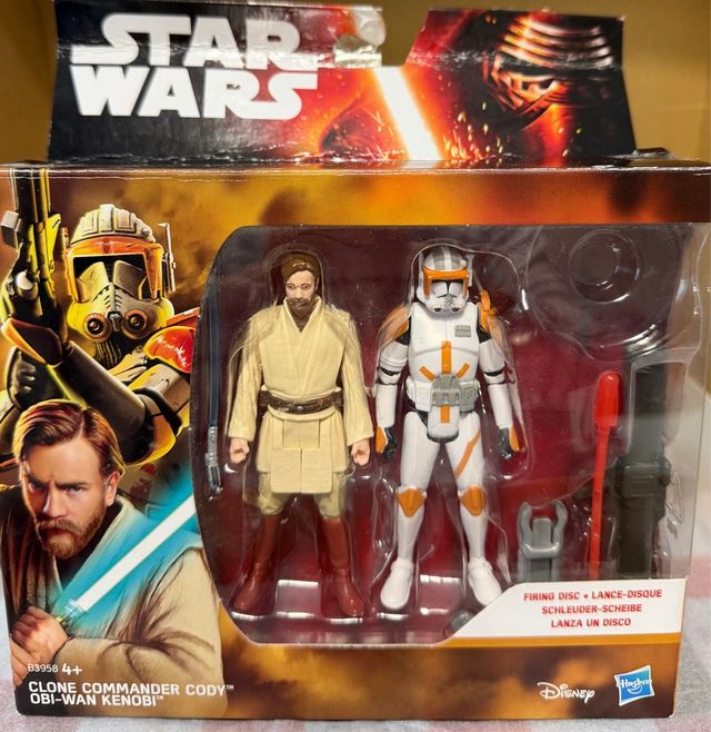 Confezione Figure Star Wars Cody e Obi-Wan Kenobi