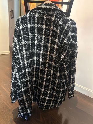 Chaqueta Zara Cuadros Tweed